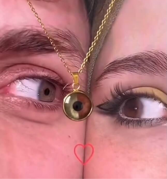 Collier Œil Personnalisé – Couple